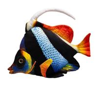 KUKUShining Peluche Poisson Tropical, Animal Câlin Collection Poisson Ange Jouet en Peluche Marine Doux Et Câlin Compagnon De Jeu(Red)