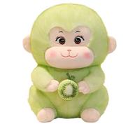 KUKUShining Peluche Singe, Animal en Peluche Doux avec Oreiller Singes Kiwis Câlines Jouet De Décoration pour La Maison Poupée À Câliner(Green,35cm/13.8in)
