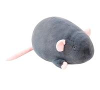 KUKUShining Peluche Souris, Animal en Peluche Poupée Rat Réaliste Douce Et Câline Jouet De Décoration for La Maison Cadeau(Black,18cm/7in)