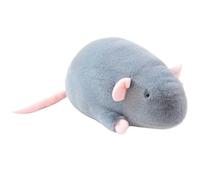 KUKUShining Peluche Souris, Animal en Peluche Poupée Rat Réaliste Douce Et Câline Jouet De Décoration for La Maison Cadeau(Gray,35cm/13.8in)