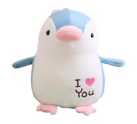 KUKUShining Pingouin en Peluche, Animal Doux Poupée Bébé Pingouin Oreiller Câlin Jouet en Peluche Décoration De Chambre Cadeaux pour Enfants(Cyan)