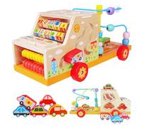 KUKUTrue® Jouet Montessori 1 2 3 4 5 Ans, Jeux Bébé 1 an, Jeux Educatif 1 an, Cube d'Activité Bébé, Boulier Enfant, Cadeau 1-5 Ans Fille Garçon