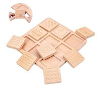 KUKUTrue® Jouet Montessori 1 2 3 Ans, Planche Tactile en Bois pour Enfant, Jouet Bebe 1 an, Jeu Sensoriel, Puzzle Tactile, Motricité Fine, Cadeau 1-3 Ans Fille Garçon