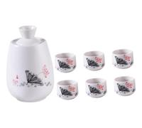 KUKUUU 1 Ensemble de Tasses à saké, Tasses à thé, Service à saké Chaud en céramique