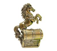 KUKUUU Figurine de cheval Feng Shui en laiton - Décoration de bureau - Décoration de bureau