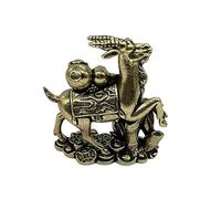 KUKUUU Figurines de chèvre en laiton - Modèle Fengshui - Décoration pour la maison et le bureau