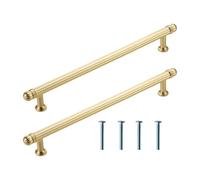 KUKUUU Lot de 2 poignées de tiroir for meuble(96mm Copper Brushed)