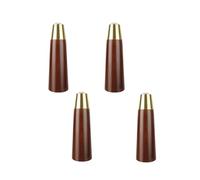 KUKUUU Lot de 4 Pieds de Support de Meuble en Bois for canapé, Table Basse(Walnut,15cm)