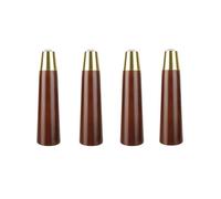 KUKUUU Lot de 4 Pieds de Support de Meuble en Bois for canapé, Table Basse(Walnut,25cm)