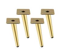 KUKUUU Lot de 4 Pieds de Support en métal for Table, Meubles en Fer for chaises, buffets, tabourets, canapés(25cm)