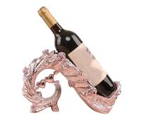 KUKUUU Porte-Bouteille de vin, Statue de Paon, Sculpture, décoration, Cadeau(Rose Gold)