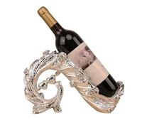 KUKUUU Porte-Bouteille de vin, Statue de Paon, Sculpture, décoration, Cadeau(Silver)