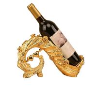 KUKUUU Statue de Paon, Sculpture, Porte-Bouteille de vin, décoration d'intérieur, Cadeau(Gold)