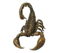 KUKUUU Statue de Scorpion en cuivre, décoration de bibliothèque, Figurine Feng Shui