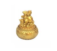 KUKUUU Statue du Zodiaque Feng Shui, Ornements de Richesse et de Bonne Chance, décoration de Bureau for la Maison(Rat)