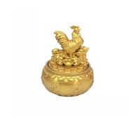 KUKUUU Statue du Zodiaque Feng Shui, Ornements de Richesse et de Bonne Chance, décoration de Bureau for la Maison(Chicken)