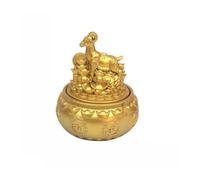 KUKUUU Statue du zodiaque Feng Shui - Ornements de richesse et de chance - Décoration de bureau - Mouton