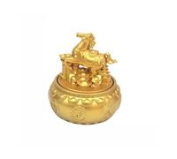 KUKUUU Statue du zodiaque Feng Shui - Ornements de richesse et de chance - Décoration pour la maison, le bureau, le bureau (cheval)