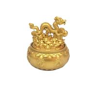 KUKUUU Statue du zodiaque Feng Shui - Ornements de richesse et de chance - Décoration pour la maison, le bureau, le bureau (dragon)