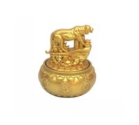 KUKUUU Statue du zodiaque Feng Shui - Ornements de richesse et de chance - Décoration pour la maison, le bureau (tigre)