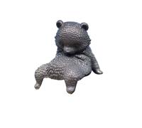 KUKUUU Statue miniature en laiton d'ours assis