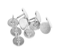 Kukyller 100Pcs Flat Head Nails,Round Upholstery Tacks Flat Head Upholstery Nails Drawing Pin Use for Sofa, Door, Jewelry Box (Diameter 14MM*Total length 20MM)