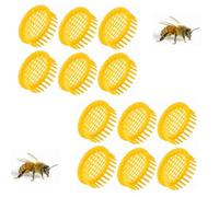 Kukyller 12pcs Boîte d'élevage apiculture, plastique cages reine cages reine des abeilles pour l'isolement de la cellule reine des beels pour l'apiculture