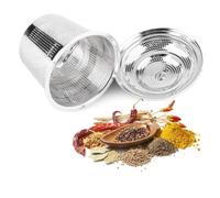 Kukyller 2 pièces passoire à assaisonnement, boule à thé en d'acier inoxydable boules d'assaisonnement en acier inoxydable sac à condiments passoire accessoires outils de cuisson