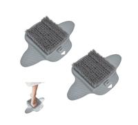 Kukyller 2pcs Douche Foot Scurbber, douche Foot Cleaner Brushe Feet Dead Skin Callus Remover Feet Massageur Massage pour hommes et femmes, Gray