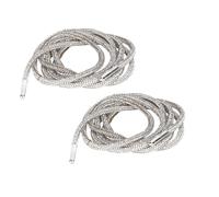 Kukyller 2PCS Lacets de Chaussures en Strass, Lacets Ronds à Paillettes pour Baskets Corde de Ceinture de Vêtements Ronde Personnalisée pour Baskets Refaire la Décoration de Vêtements