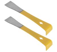 Kukyller 2pcs Outils de grattoir à Ruche en Acier Inoxydable, Levage de Trame et Le grattoir à Outil de Ruche à Main Plate