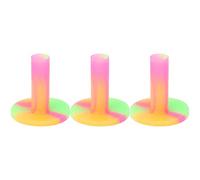 Kukyller 3PCS Tees de Golf Tees de Goma Para Golf Soporte Para Tee de Golf Accesorios de Golf Soporte Para Tee de Longitud Ajustable Estera de práctica Para Campo de práctica Para Patio (54mm)