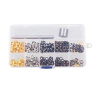 Kukyller 480 ensembles de pinces à œillets de 4,5 mm, œillets en métal 4 couleurs, kit d'outils de prévention de la rouille pour bricolage de chaussures, vêtements, sacs