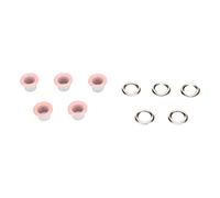Kukyller 500 Ensembles d'Oeillets en Métal de 6 mm, Ensemble d'Oeillets en Métal Ronds en Cuivre Clair Rond en Cuivre Robuste Large Kit d'Application pour Vêtements en Cuir Tissu (Rose)