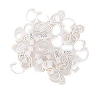 Kukyller 50pcs Poulet Aneaux de Jambe, Bandes de Jambe de volaille lisibles Numéro d'identification de Poulet Bands de Jambes pour Canards Poulet oie