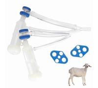 Kukyller Accessoire de machine à traire, gobelet à tétine de chèvre, ensemble complet de grappes de traite de chèvre, kit de mouton avec doublure d'assemblage de griffes de traite