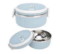 Kukyller Boîte à lunch 2PCS, conteneur de nourriture isolé Double couche en acier inoxydable conteneur à lunch bol de stockage de nourriture pour bureau voyage en plein air