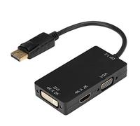 Kukyller Convertisseur de Signal multiport d'entrée Displayport, câble de Transfert de Signal DP vers VGA DVI 4K 2K, synchronisation Audio vidéo, Ligne de Conversion de Signal