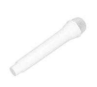 Kukyller Faux Microphone, Accessoire de Microphone en Plastique réutilisable simulant Un Accessoire de Pratique de la Parole pour la représentation de Costumes de scène de fête d'a (White)
