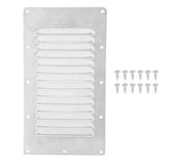 Kukyller Grille d'aération rectangulaire à persiennes pour Bateau, en Acier Inoxydable, avec vis de Fixation pour Yachts, Camping-Cars et Bateaux. (230 mm x 125 mm)