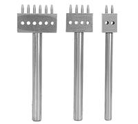 Kukyller Outil de Perforation d'Espacement Profession Outils de Perforation de Trous en Cuir Artisanat du Cuir Bricolage Ensemble de Perforation de Trous pour l'Artisanat de (Spacing 6mm (2+4+6))