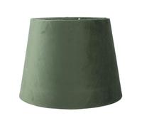 Kukyller Petits abat-jour, double usage, fabriqués à la main, abat-jour conique pour lampadaire, abat-jour de décoration d'intérieur remplaçable en peluche pour E27 E14 8,5x6,3 (Vert armée)