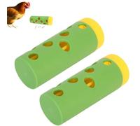 Kukyller Rouleau de friandises pour Poulet, Outil d'entraînement pour mangeoire à friandises pour Poulet, Rouleau pour volaille, Alimentation Lente, mangeoire intéressante pour volaille, 2
