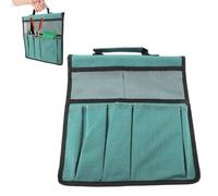 Kukyller Sac à Genoux de Jardin, Pliable, Portable, Pochette de Rangement Multiple, Outils de Jardinage, Tabouret, Pochette de Rangement pour siège avec Poches à poignée (Verte)