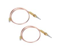 Kukyller Thermocouple à gaz 2 pièces, sonde de thermocouple de brûleur à gaz de Chauffage à Filetage M8 600 mm pour Accessoires de Gril de Barbecue de cheminée pour Accessoires de Gril de