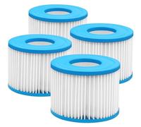 Kulamo 4 Pièces Filtre VI Cartouche, Remplace Filtre Coleman SaluSpa, Filtre pour Mspa Lite pour MSPA Whirlpoal Filter, Filtre de Spa et de Bain à Remous Type VI pour Filtre Bestway, Lay-Z Spa, Intex