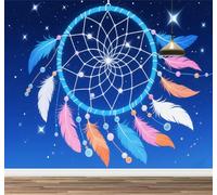 Kuletkear Attrape-Rêves Grand papier peint autocollant Ciel Nocturne cadeau pour chambre d'enfant chambre de bébé décoration murale Papier peint mural poster 400x280cm