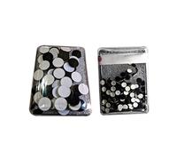 KULIA® Autocollants de tatouages Bindi noirs à pois ronds Bindi ethnique indien Bindi 12 paquets Bollywood Fancy Party Mix Size Tatouages sur le front Autocollant Tikka Bijoux de mode Bijoux