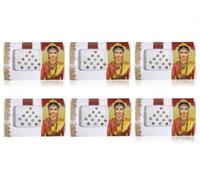 KULIA Bindi en pierre, tatouages frontaux autocollants, bindis dorés, lot de 6, autocollants de mariée, style Bollywood, tailles variées, tikka, bijoux de mode pour le visage