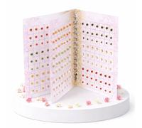 KULIA® Bindis Multicolores à Pierres de Cristal Autocollants et Tatouages Frontaux Tikka Bijoux de Visage et Stickers Indiens pour Femme Idéal pour Usage Quotidien, Mariages et Accessoires de Mode